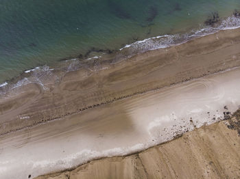 High angle view of beach