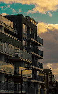 Low angle view of building against sky