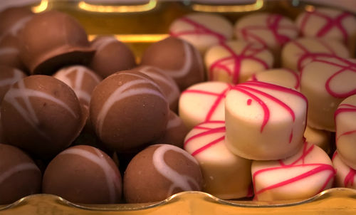 Full frame shot of chocolate cake