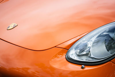 Close-up of vintage car