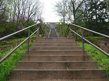 Steps leading to staircase