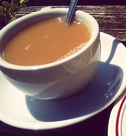 Close-up of coffee cup