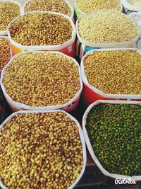 Full frame shot of market stall