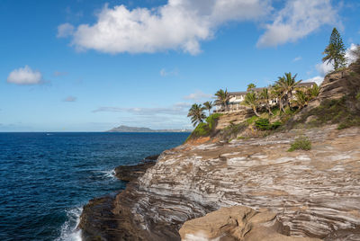 Scenic view of sea against sky