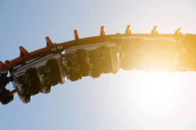 Low angle view of rope against sky