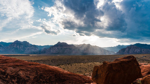 Panoramic view of landscape against sky