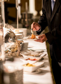 Close-up of food in restaurant