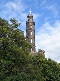 Tower with sky in background