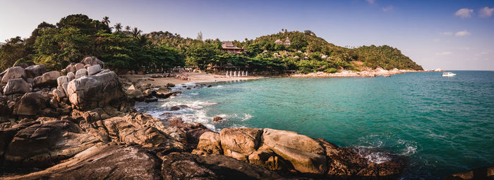 Scenic view of sea against sky