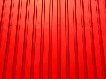 Full frame shot of red corrugated iron