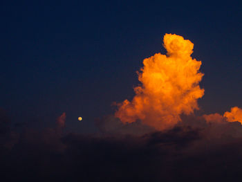 Low angle view of sky at night