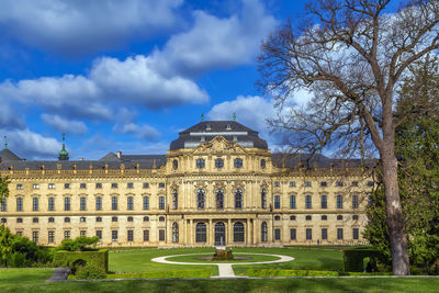 Low angle view of historical building