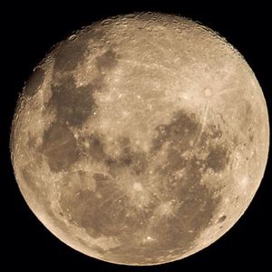 Close-up of moon over black background