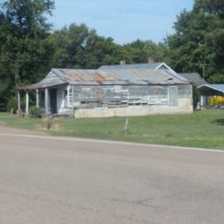 Houses with trees in background