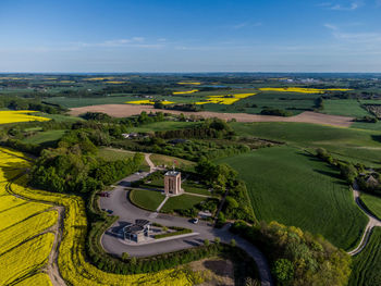 Aerial view of ejer bavnehøj, skanderborg