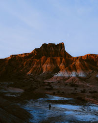 Rock formations on land