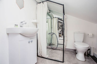 View of bathroom at home