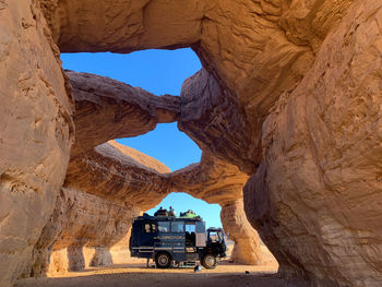 View of a rock formations in a desert