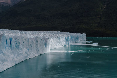 Scenic view of frozen river