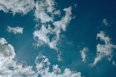 Low angle view of clouds in sky