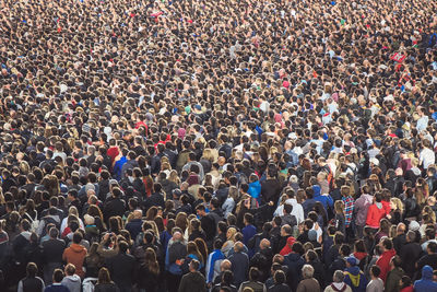 Massive crowd at music concert