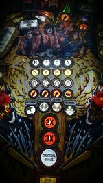 Close-up of text on wall