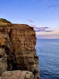 Rock formations at seaside