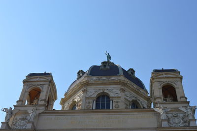 Low angle view of cathedral against clear sky