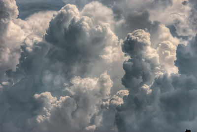 Low angle view of clouds in sky