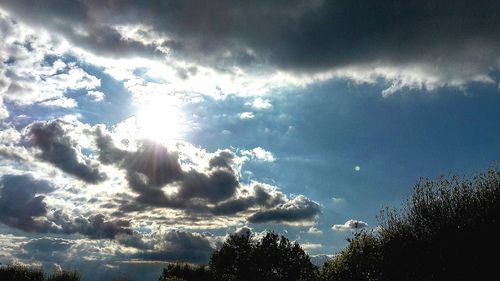 Low angle view of cloudy sky