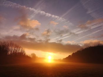 Scenic view of sunset