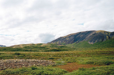 Scenic view of landscape against sky