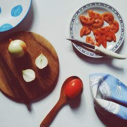 Close-up of served food in plate