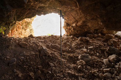 Low angle view of rocks