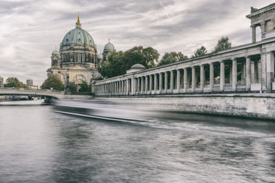 River with church in background