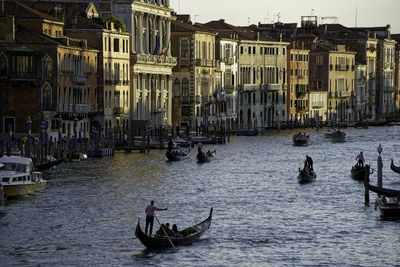 Gondolas in grand canal