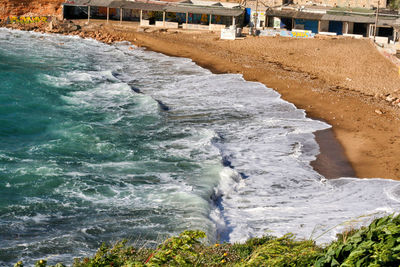 Scenic view of sea shore