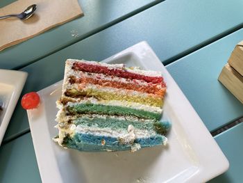 Close-up of dessert in plate