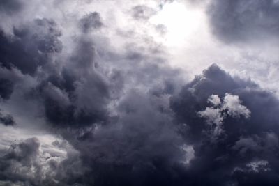 Low angle view of clouds in sky