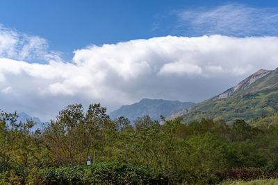 Scenic view of landscape against sky