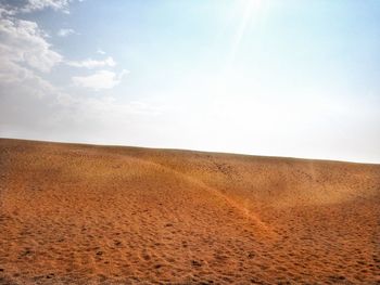 Scenic view of desert