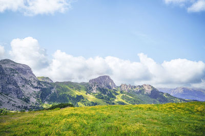 Scenic view of landscape against sky