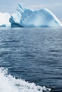 Scenic view of frozen sea