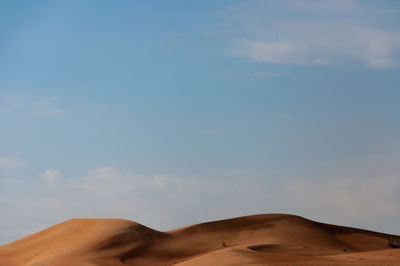 Scenic view of desert against sky