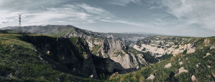 Panoramic view of landscape against sky