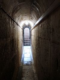 Empty corridor in building