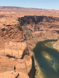 Scenic view of rock formations