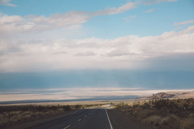 Road against sky