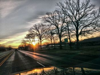 Road passing through landscape