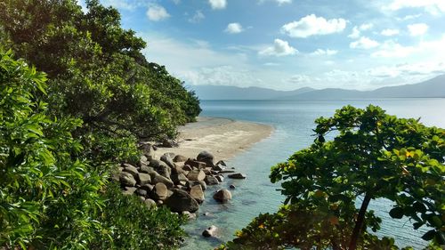 Scenic view of sea against sky